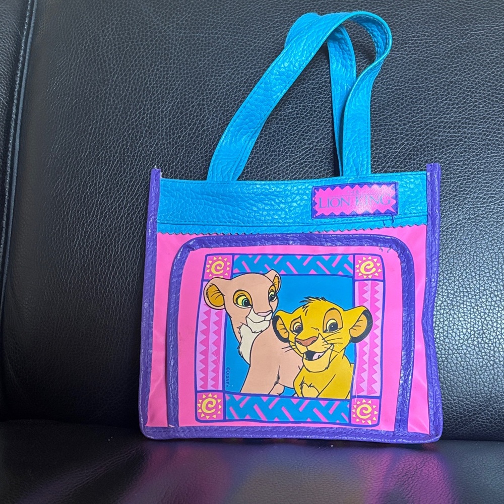 Disney Pink and Blue Lion King Kids Bag